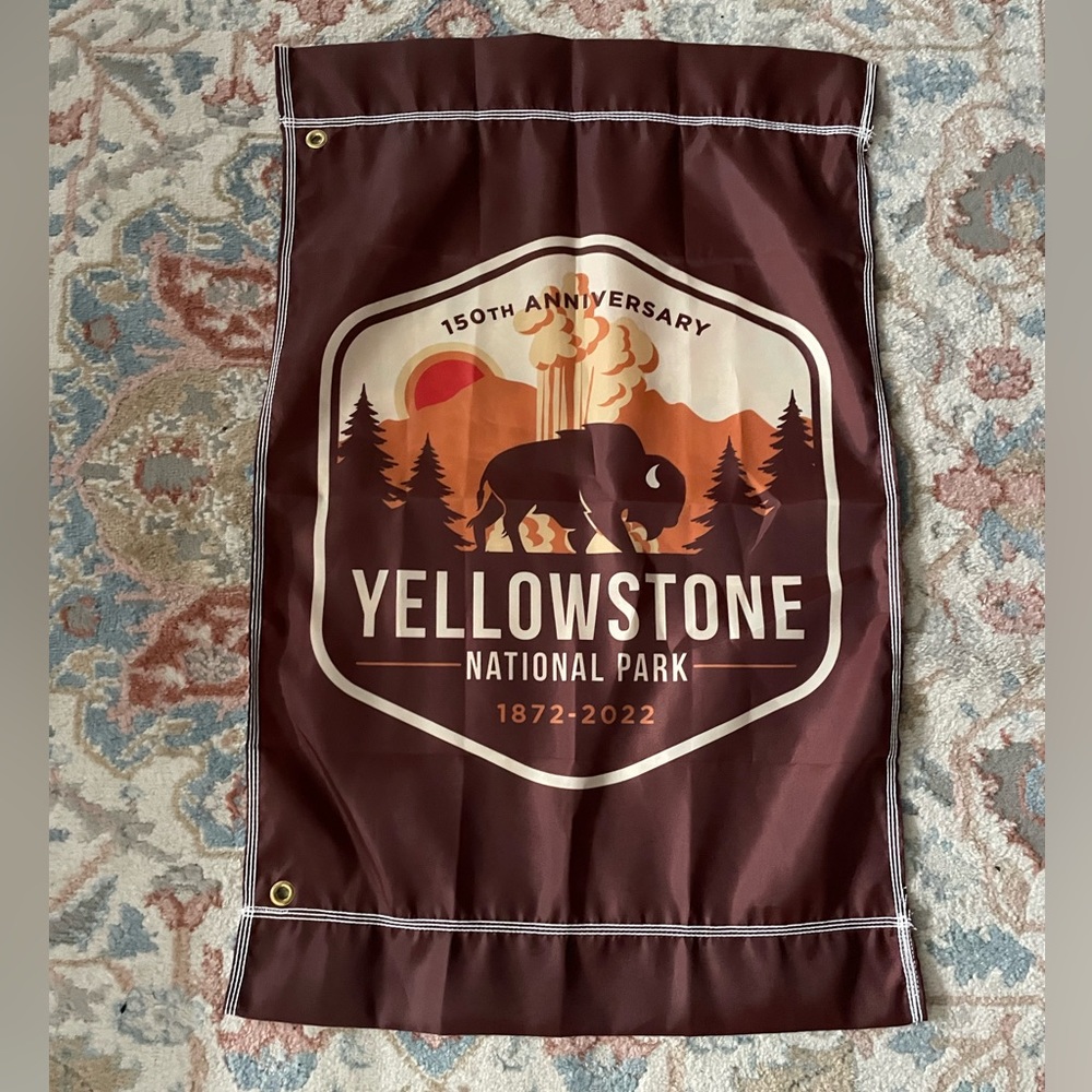 Yellowstone 150th Anniversary Flag